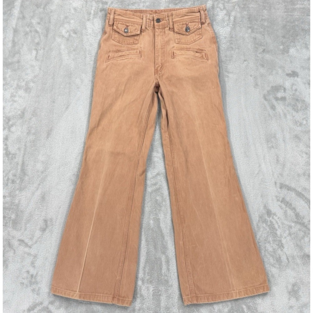 Vintage‎ 70s Faded Glory Pants Juniors 11 Soft Brushed Cotton Hippie Disco Boho